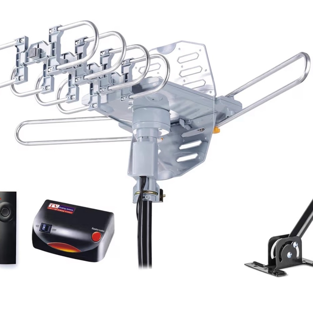 Brand new Outdoor HDTV Antenna with Remote Control - Silver